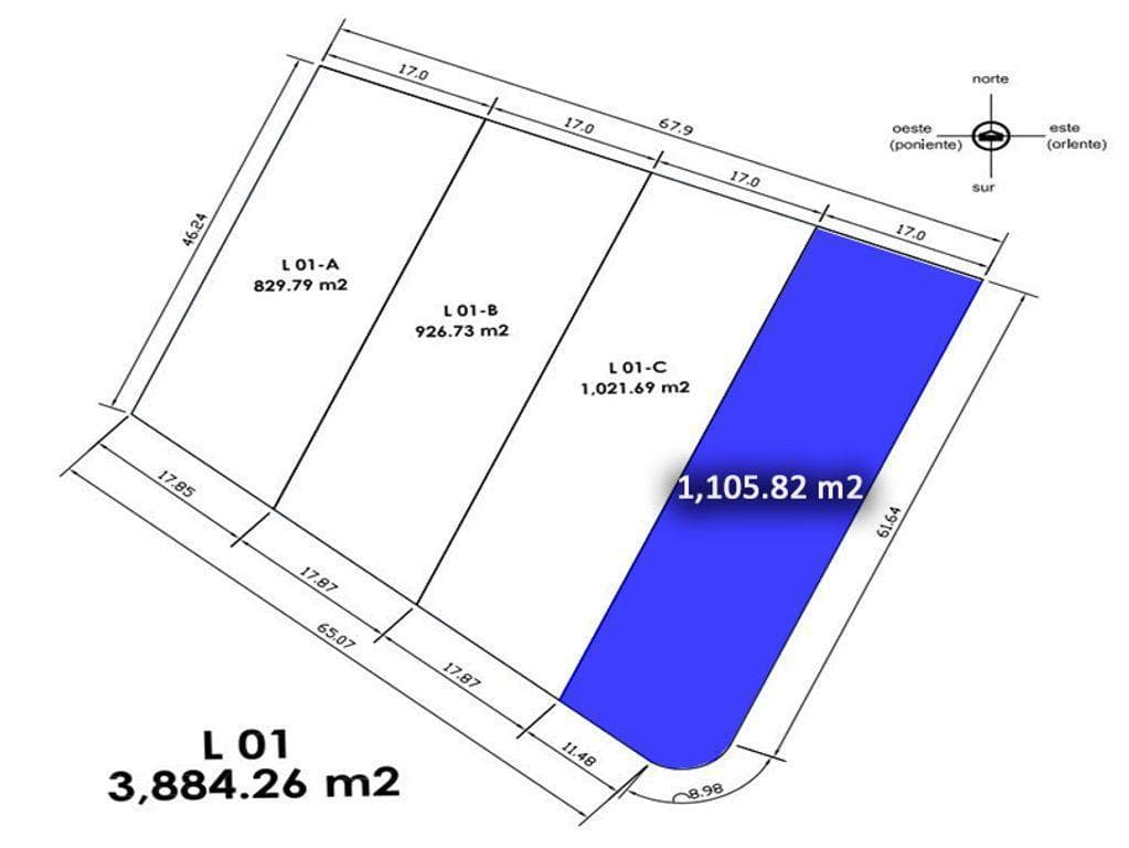 TERRENO EN VENTA PANAN SILAO GTO 1105 M2 - 1