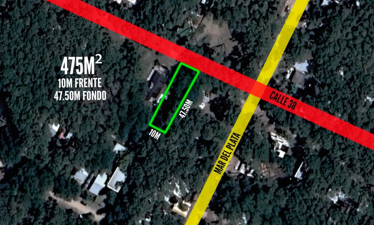 Terreno en venta - 475mts2 - Mar Azul - 1