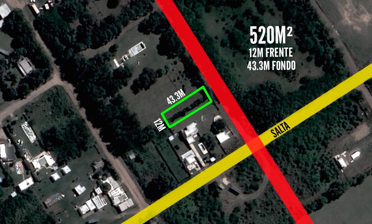 Terreno en venta - 520mts2 - 9 De Julio - 1