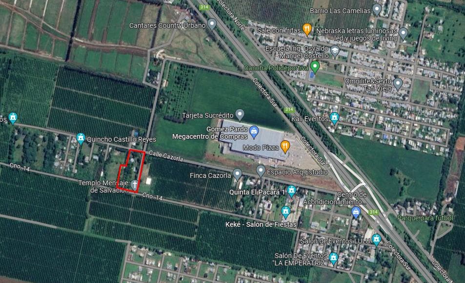 Venta de 2.4 hectáreas a 900 mts de la Diagonal de Tafí Viejo, alt. Gómez Pardo - 1