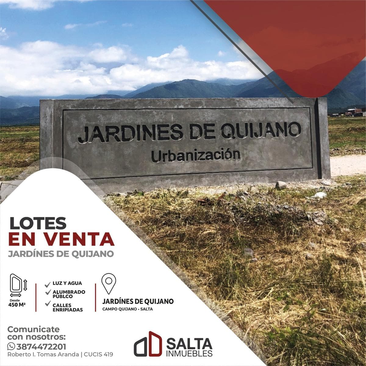 Terreno en jardines de quijano - 1