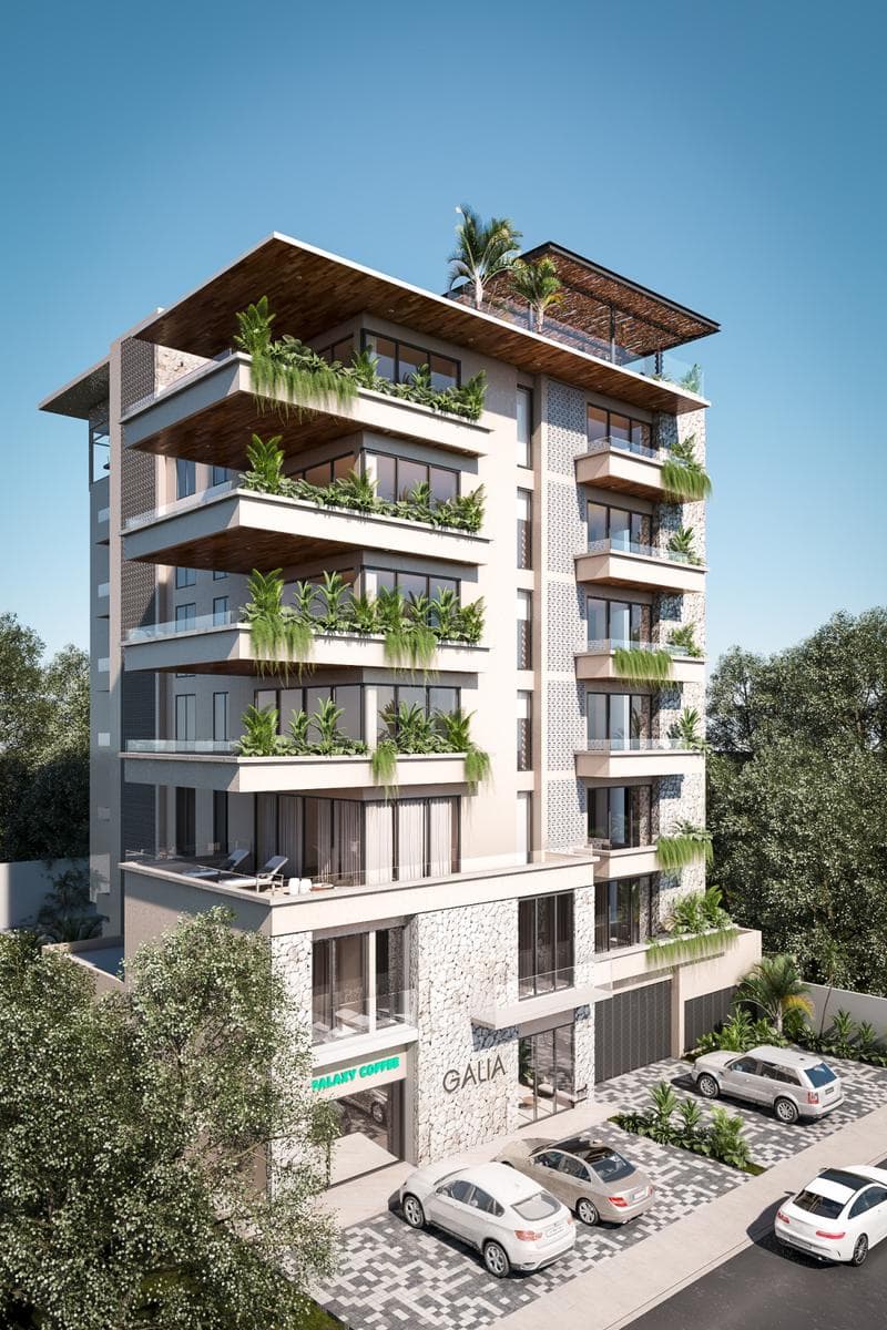 Luxury Apartment with Roof BR2 BA2, Galia, Cozumel - 1