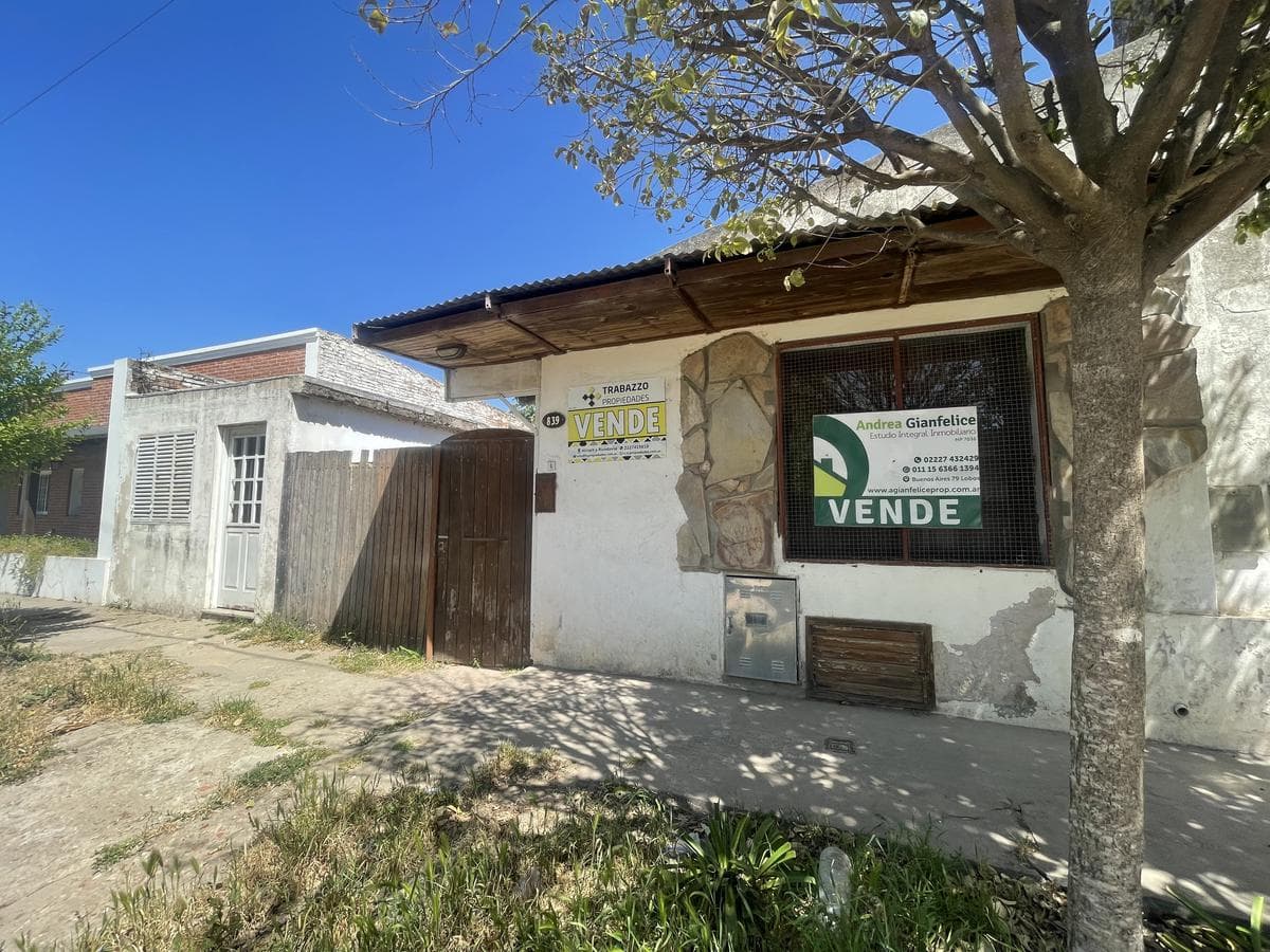 VENTA CASA/ LOTE CENTRICO A REFACCIONAR Y/O DEMOLER PARA INVERSIÓN EN LOBOS - 1