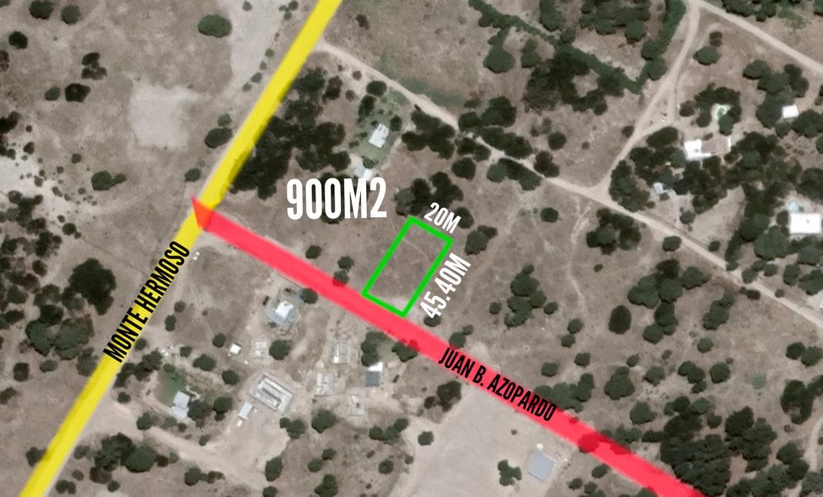 Terreno en venta - 900mts2 - Mar Azul - 1