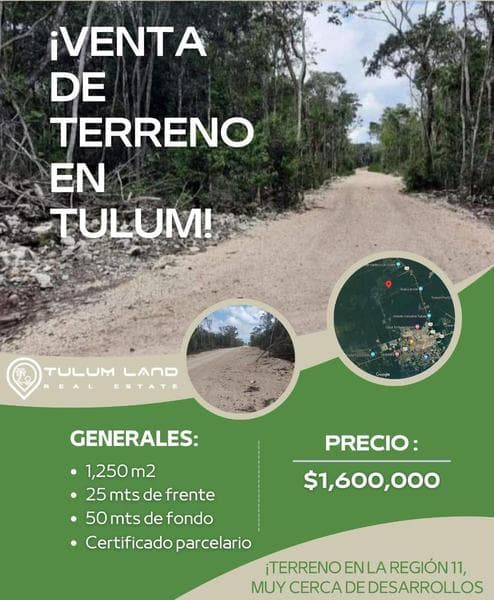 VENTA DE TERRENOS EN TULUM - 1