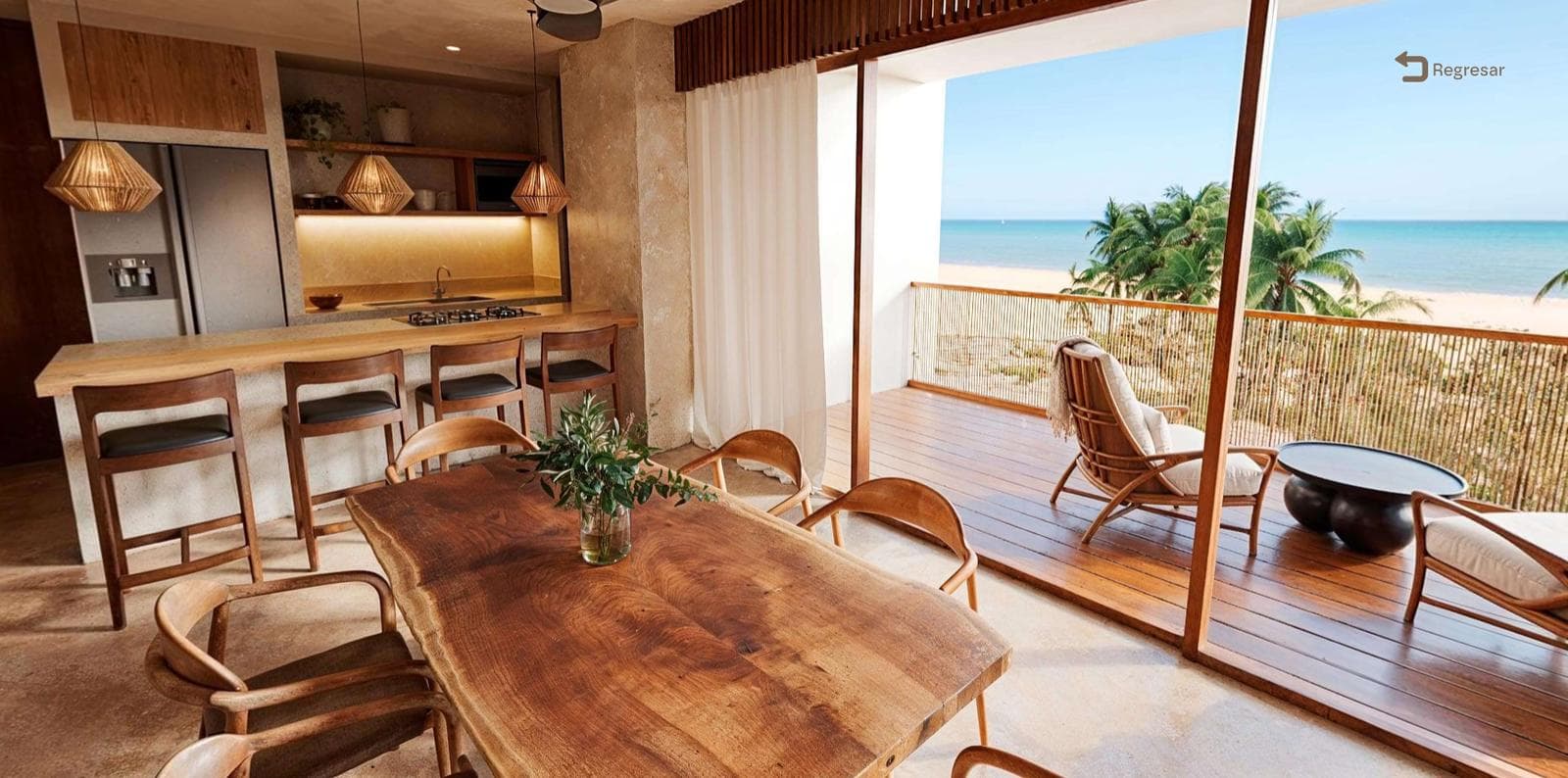 DEPARTAMENTO EN VENTA FRENTE AL MAR EN PLANTA BAJA DE 3 RECAMARAS Y AMENIDADES EN SISAL, YUCATÁN - 1