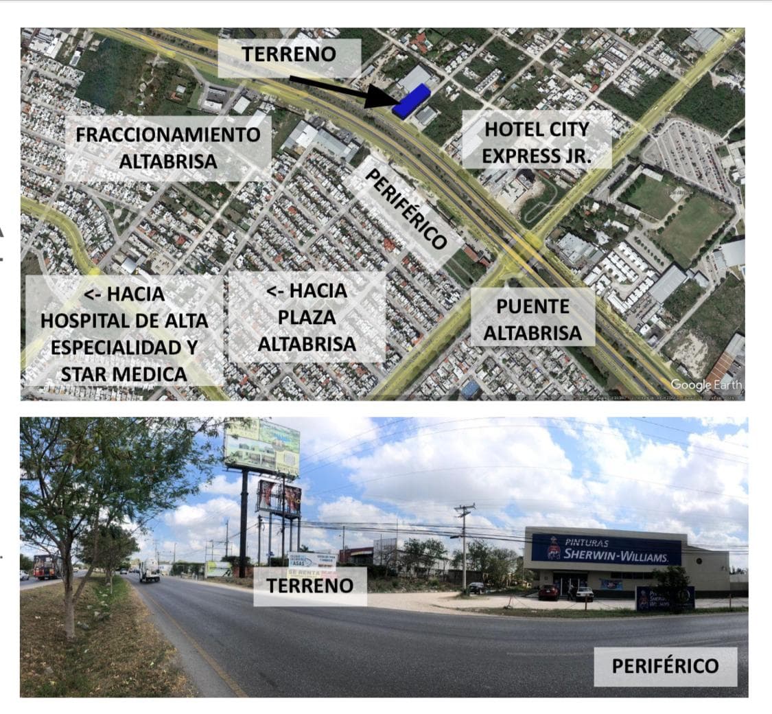 Terreno en renta en periferico Norte en zona altabrisa, ideal para punto de venta. - 1