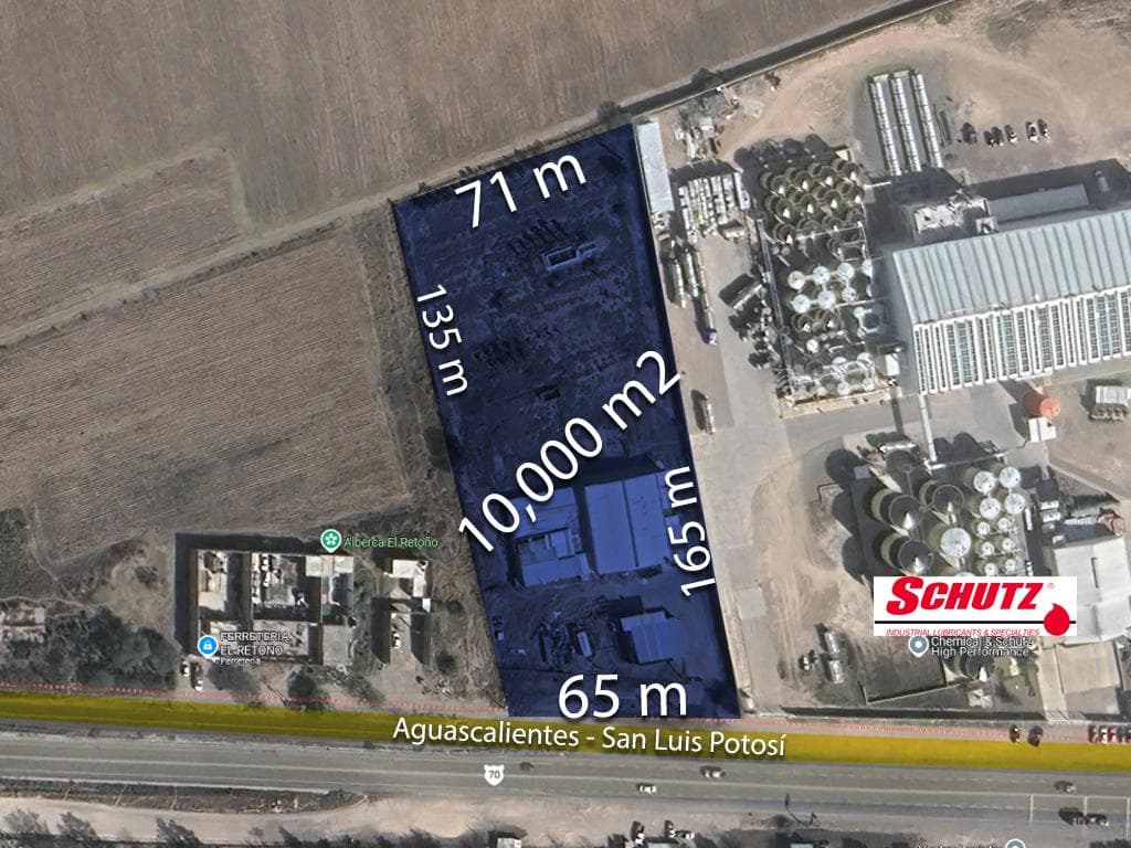 Terreno con bodega en Venta Carr. Ags - SLP, Aguascalientes 10,000 m2 - 1