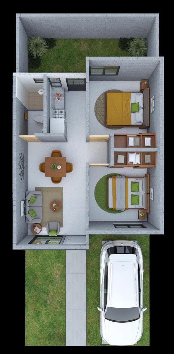 Casa en venta una planta - 1
