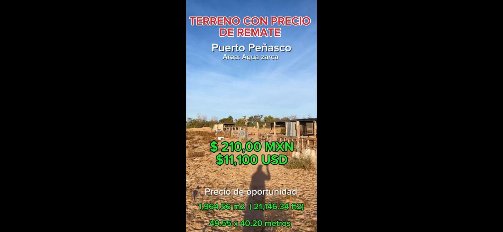 TERRENO EN VENTA EN PUERTO PEÑASCO Campestre a 2 cuadras de la carretera principal - 1