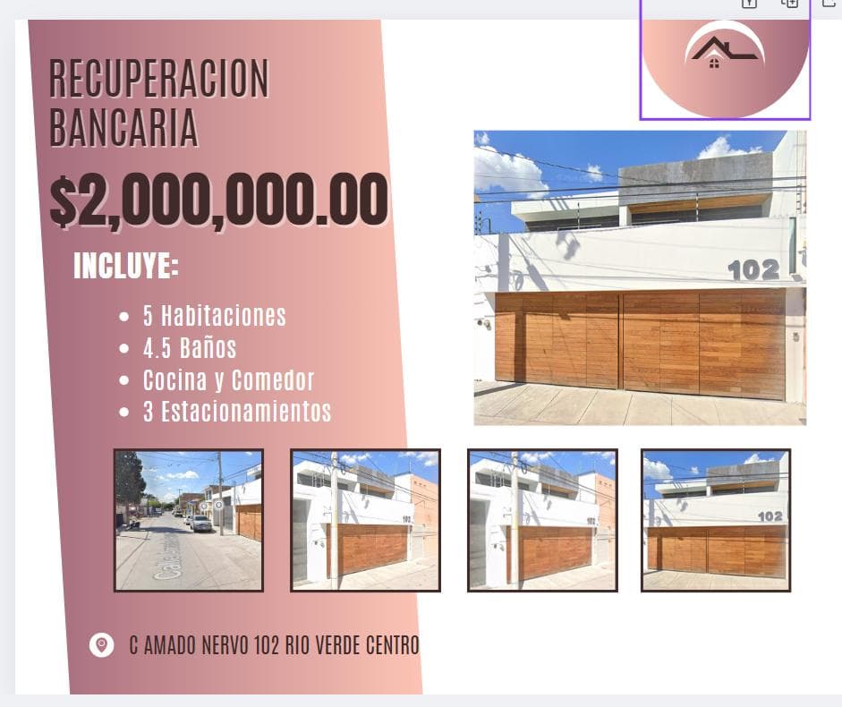 Casa en Río Verde Centro - 1