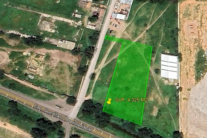 Terreno en Purísima de Cubos, Carretera Queretaro- Tequisquiapan sup 4,325 m2 - 1