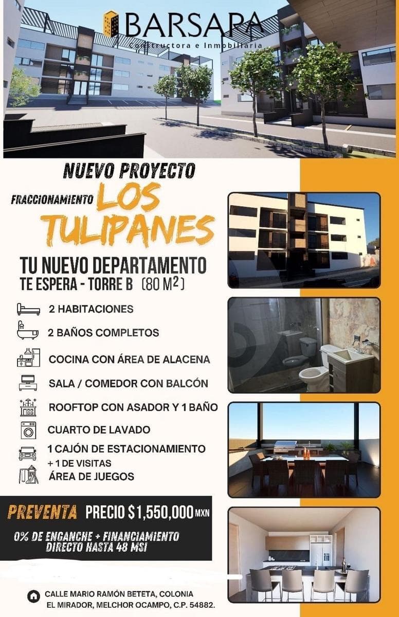 ESTRENA DEPARTAMENTO EN MELCHOR OCAMPO - 1