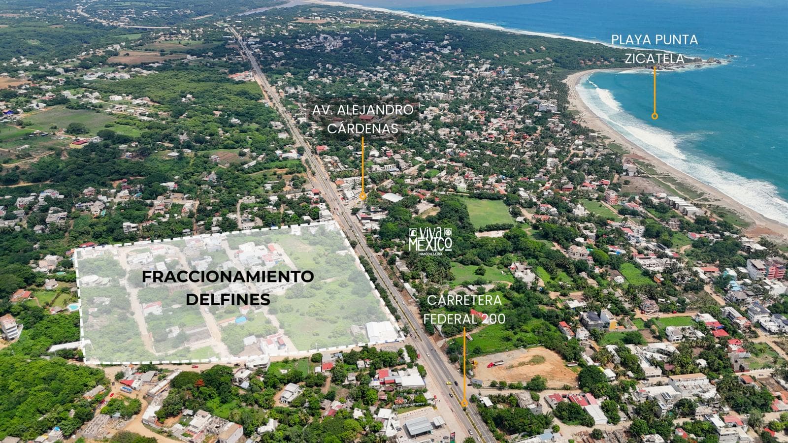 HECTÁREA EN VENTA SOBRE CARRETERA EN ZICATELA, PUERTO ESCONDIDO OAXACA - 1