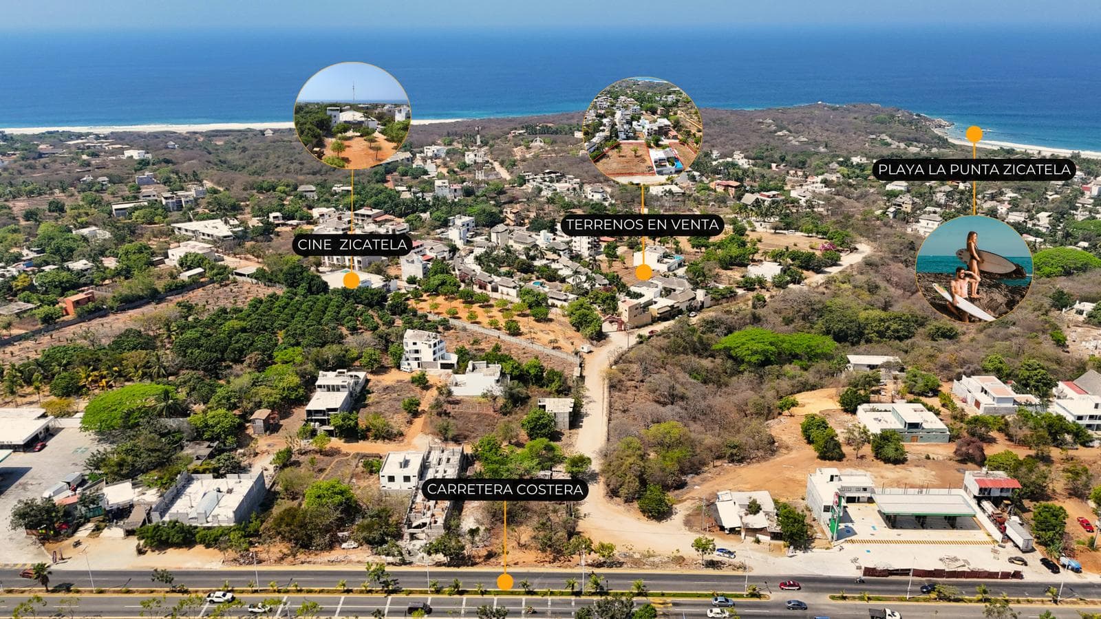 Venta de Terrenos en La Punta Zicatela, Puerto Escondido Oaxaca - 1