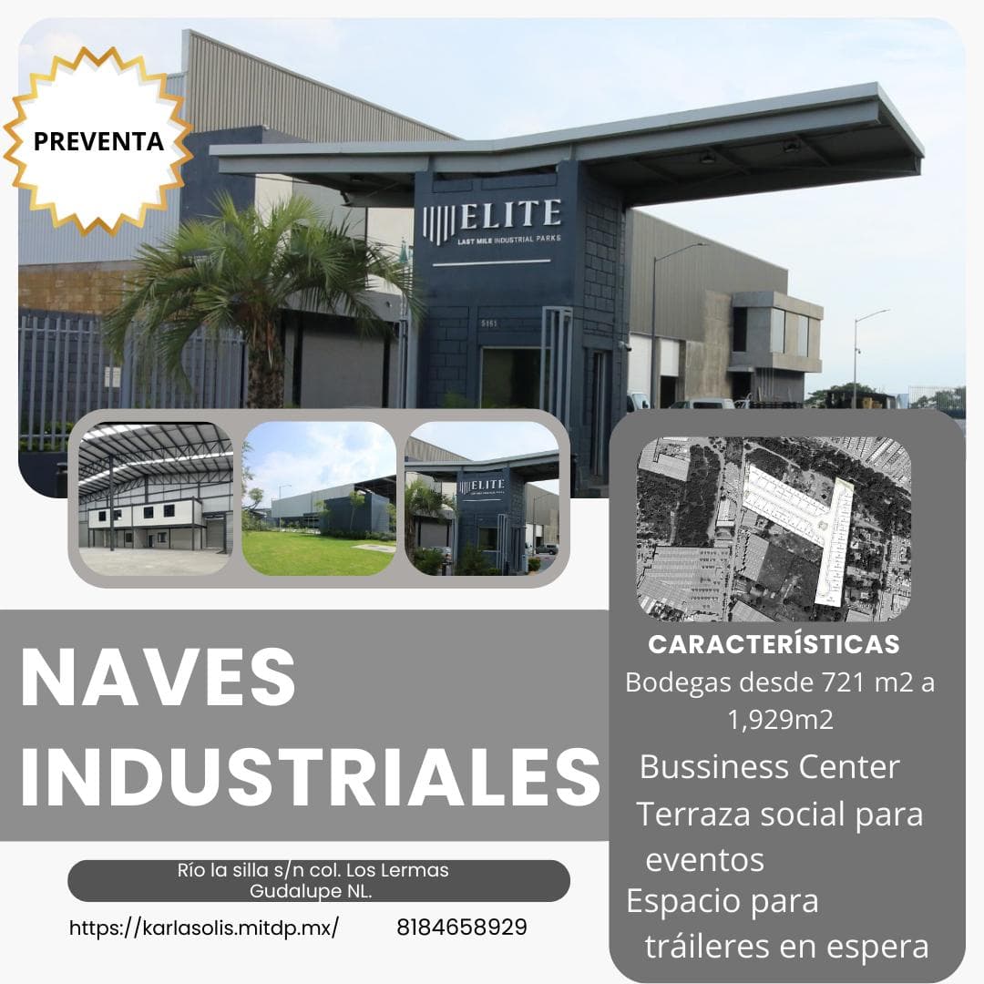 BODEGAS INDUSTRIALES VENTA EN GUADALUPE - 1