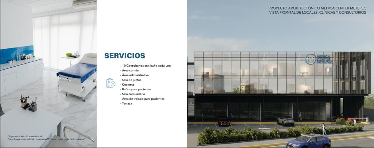 PRE RENTA DE CLINICAS EN MEDICA CENTER METEPEC - 1