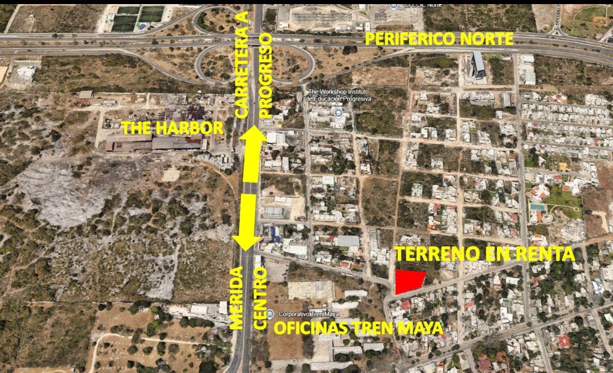Terreno en renta con oficina y área techada - 1
