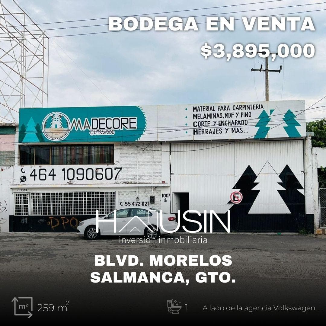 Bodega en RENTA, Morelos 1007, Salamanca, Gto. - 1