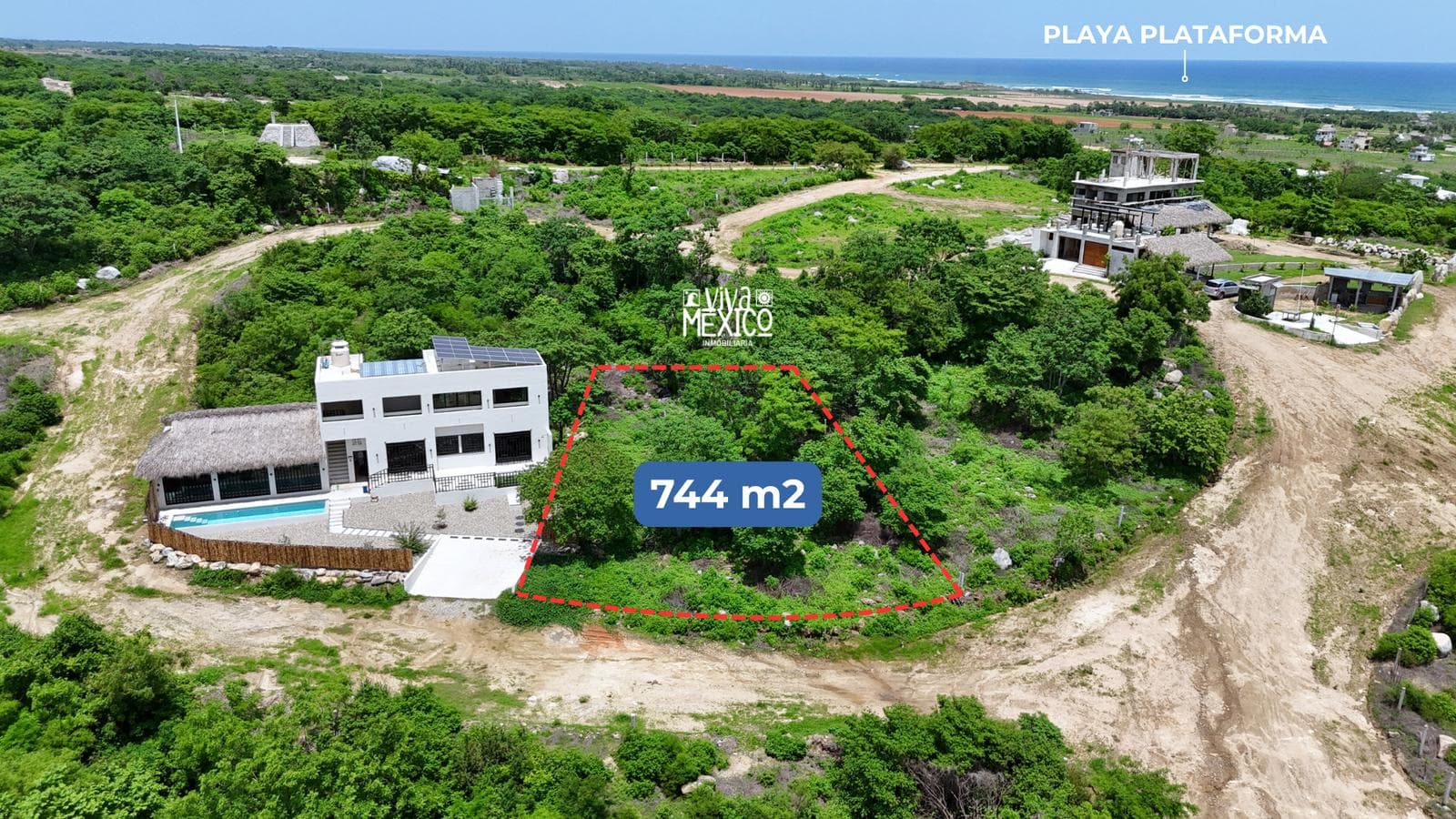Terreno en Playa Plataforma, Puerto Escondido, Oaxaca. - 1