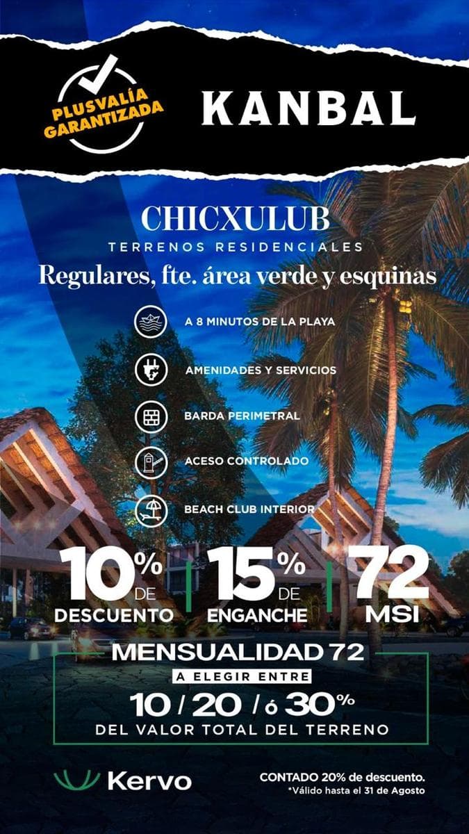 VENTA DE TERRENOS RESIDENCIALES PREMIUM, EN LA COSTA YUCATECA - 1