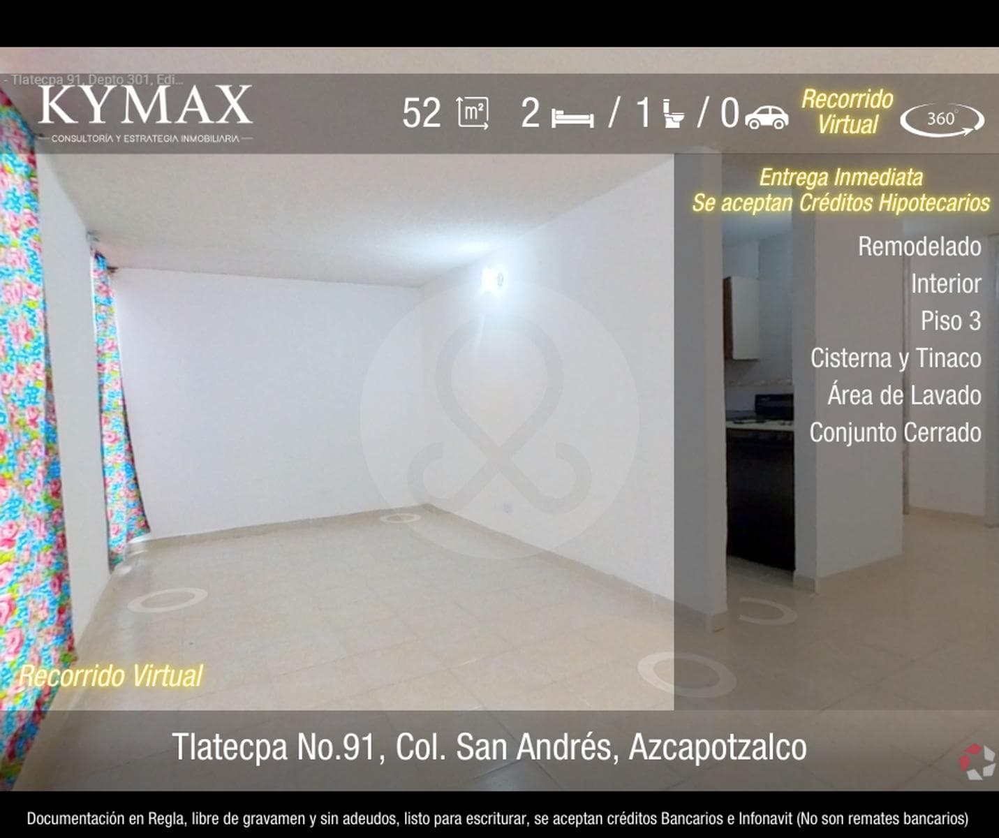 Departamento en Venta en San Andrés, Azcapotzalco - 1