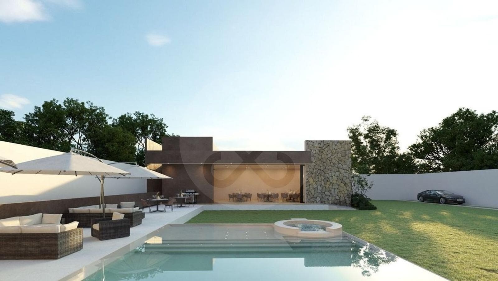 Casa con amplio terreno en venta en Chicxulub con area para salon social - 1