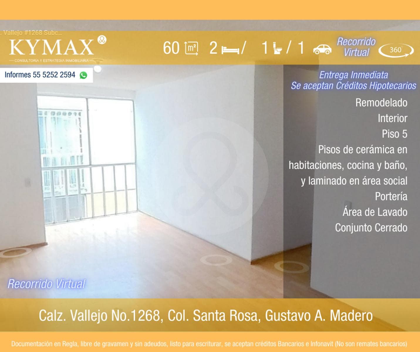 Departamento en Venta en Gustavo A. Madero, CDMX - Unidad Habitacional Joyas Vallejo - 1
