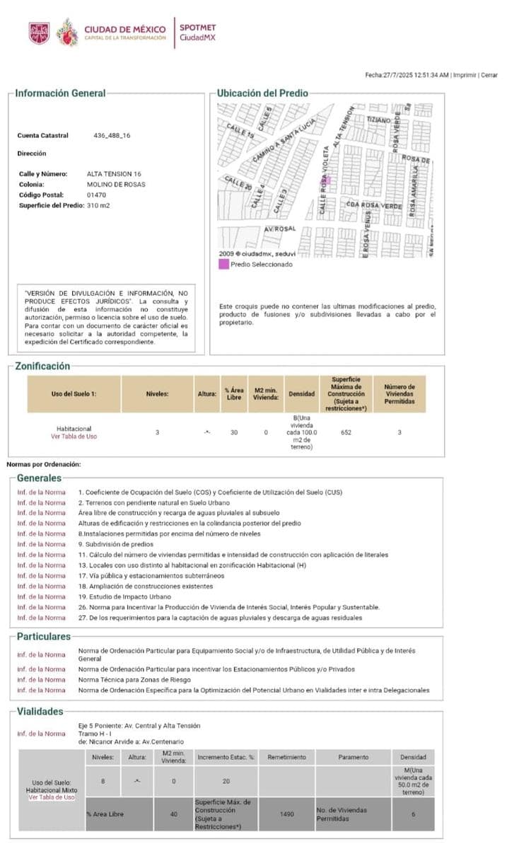 Terreno en Av. Alta Tensión - 1
