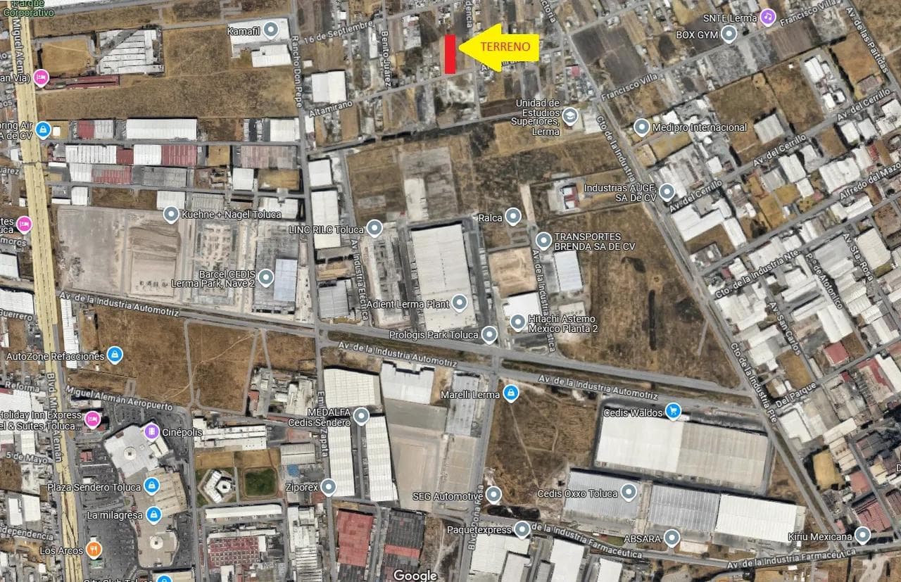 VENTA DE TERRENO EN LA COLONIA ISIDRO FABELA EN LERMA - 1