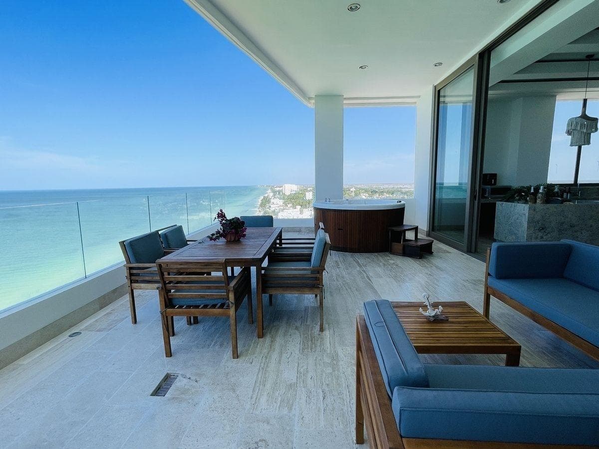 PENT HOUSE PUERTA DEL MAR UBICADO EN LAS PLAYAS DE CHICXULUB PUERTO. - 1