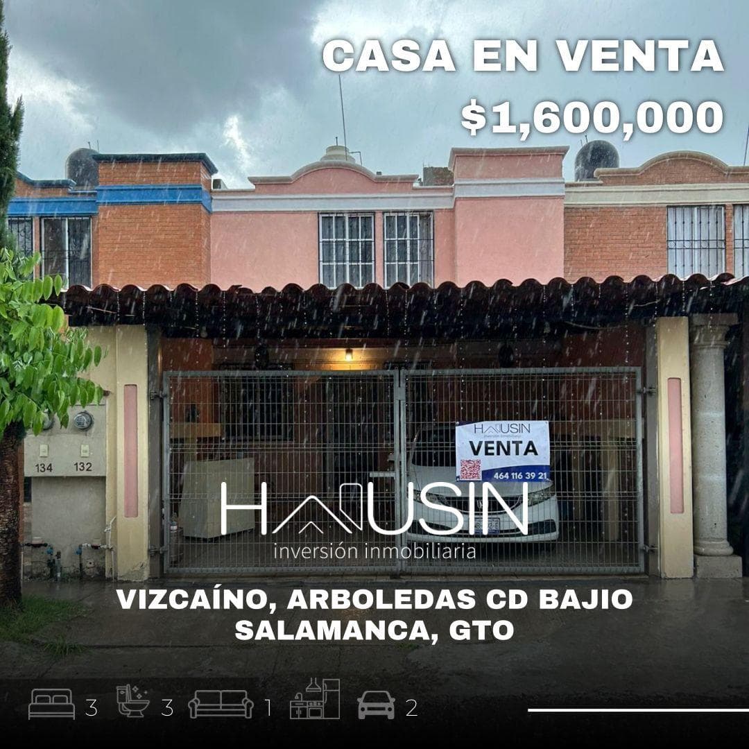 Casa en VENTA, Cluster Vizcaíno, Arboledas CD Bajio. Salamanca, Gto. - 1