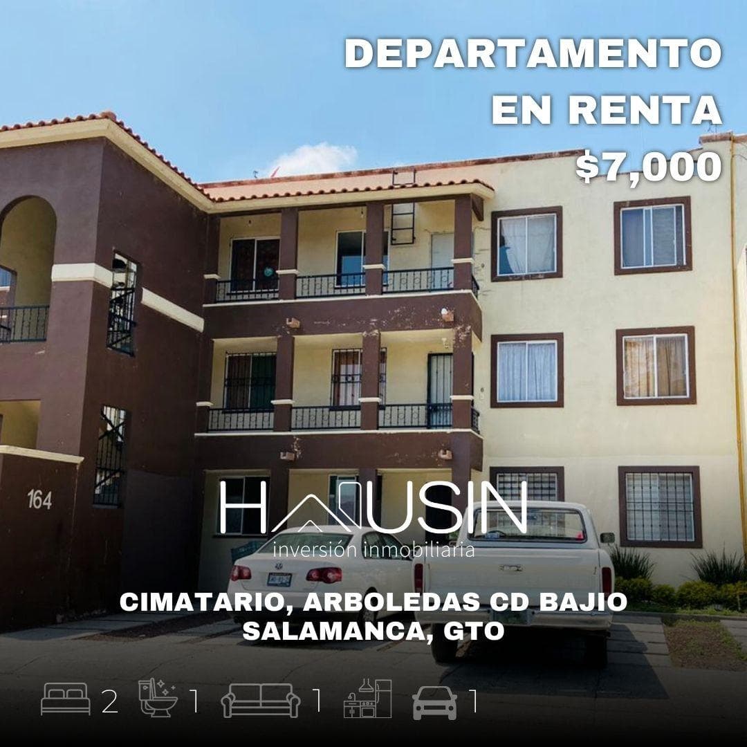 Departamento en RENTA, Arboledas CD Bajio. Salamanca, Gto. - 1