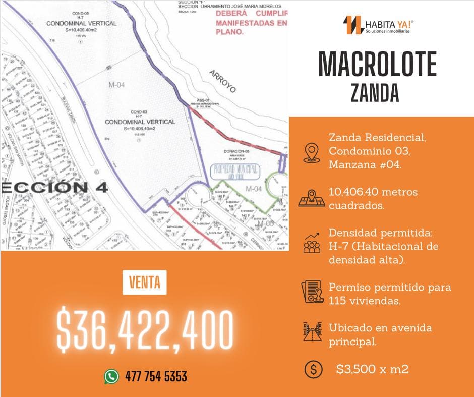 Terreno en Venta Fraccionamiento Residencial Zanda - 1