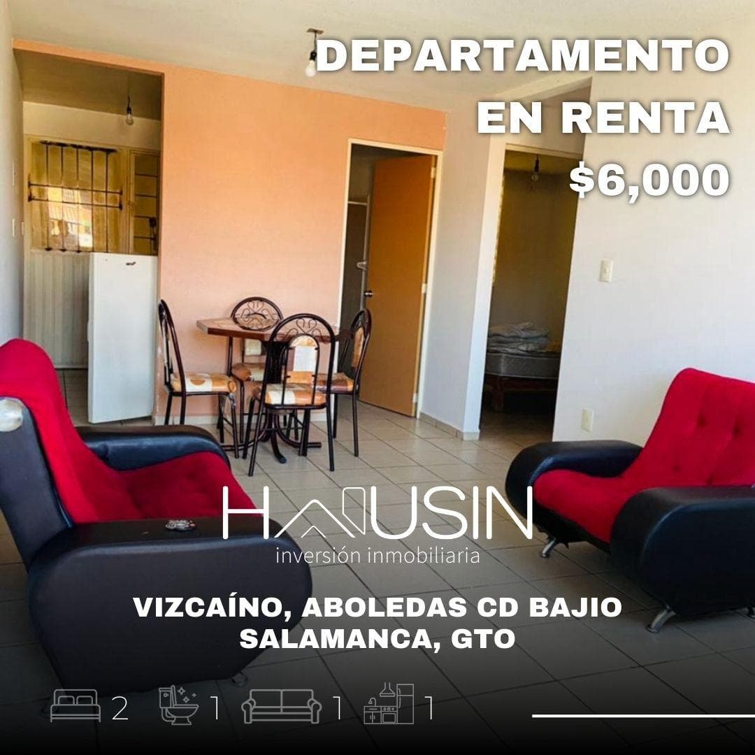 Departamento en RENTA, Arboledas Cd Bajio, Salamanca, Gto. - 1