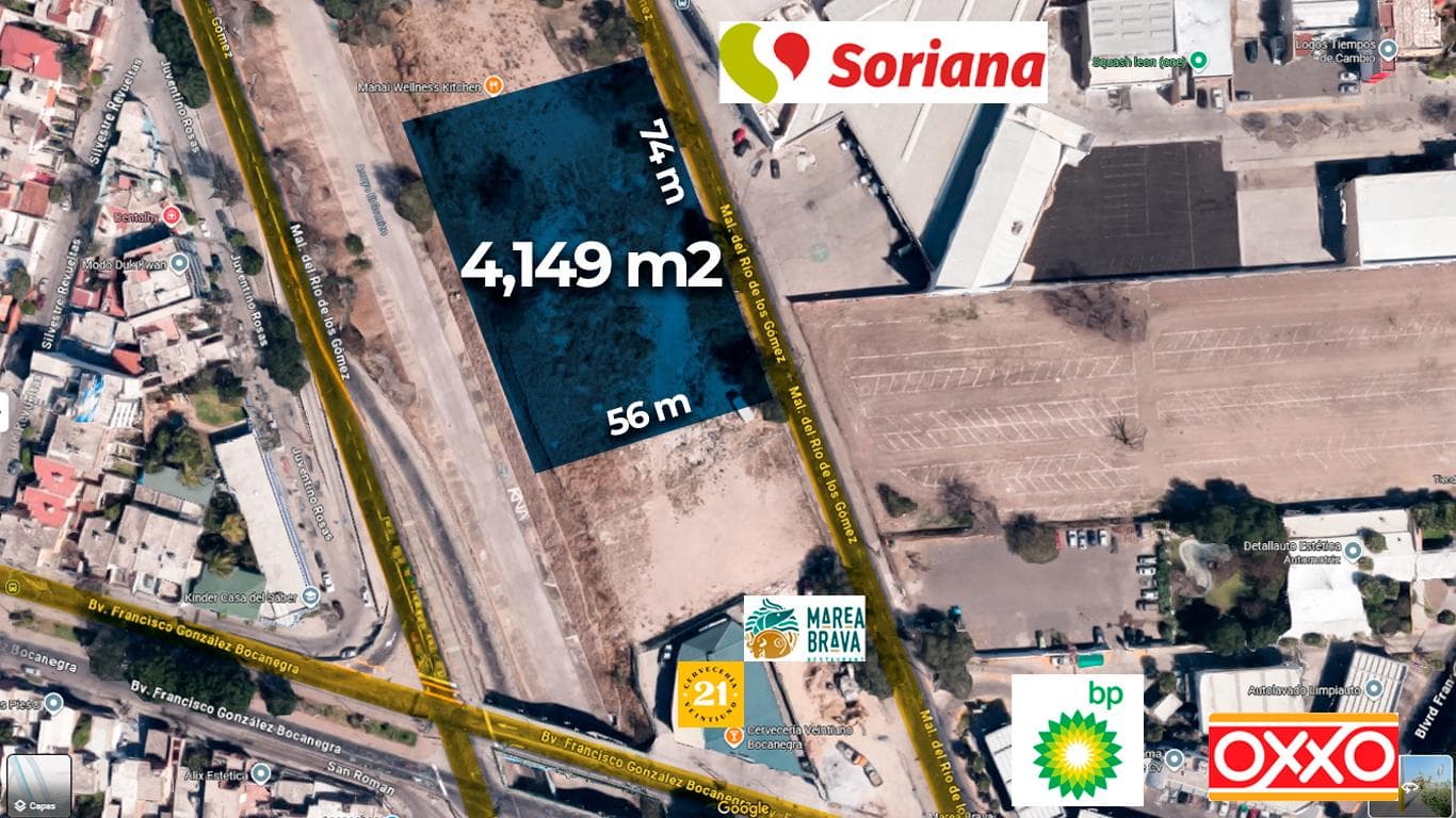 Terreno en Renta Malecón del Río, León, Guanajuato - 1