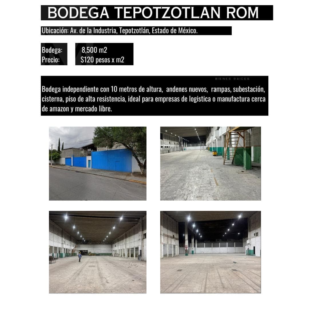 Bodega en Renta en Tepotzotlán en el Trebol - 1