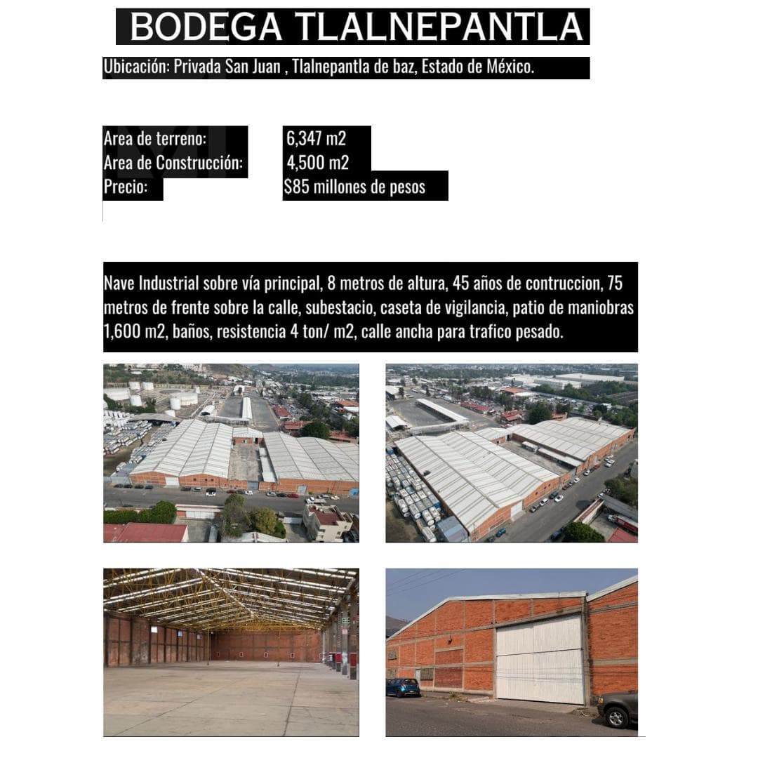 Bodega en Venta en Tlalnepantla - 1