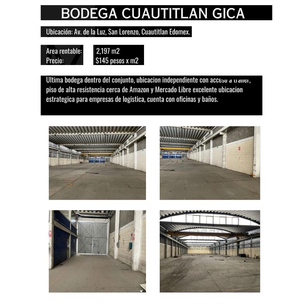 Bodega en Renta en Cuautitlán Gica - 1