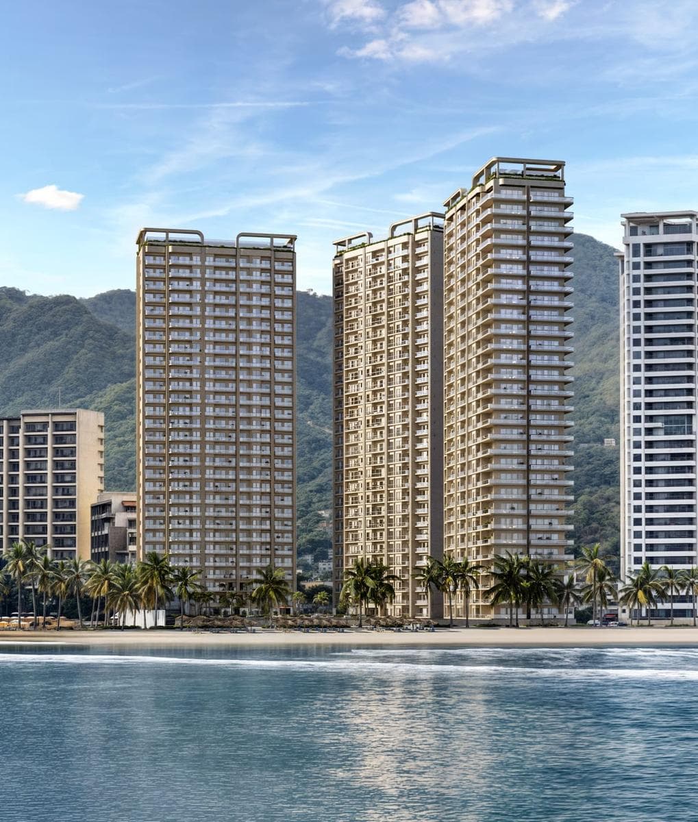DEPTOS A PIE DE PLAYA DESDE $4,800,000 EN PUERTO VALLARTA. VISTA A TODA LA BAHÍA DE BANDERAS. - 1