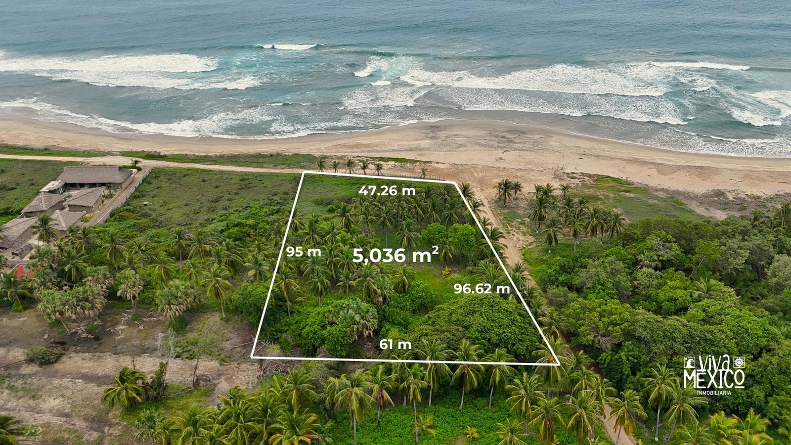 Terreno Beachfront en El Tomatal, Puerto Escondido, Oaxaca - 1
