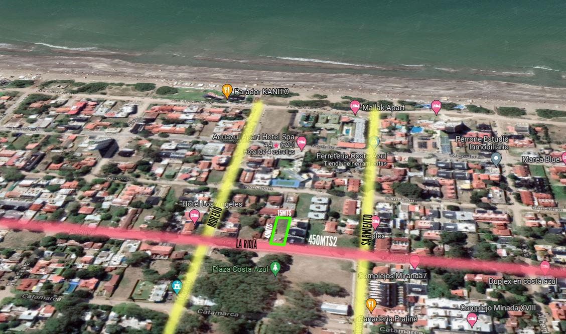 Terreno en venta - 15 x 40mts - 600mts2 - Costa Azul - 1