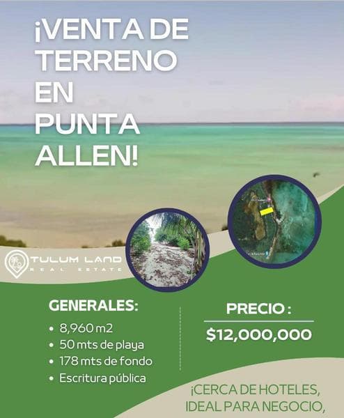 TERRENO A LA ORILLA DEL MAR EN PUNTA ALLEN - 1
