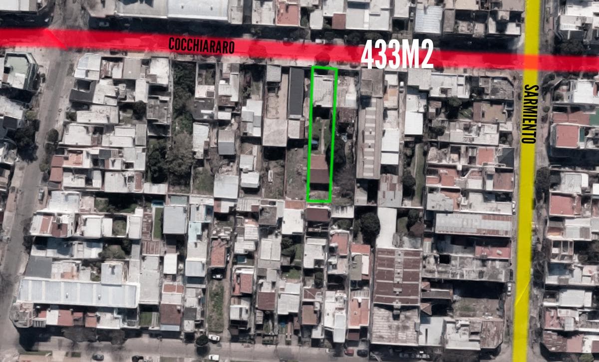 Terreno en venta - 433mts2 - Caseros - 1