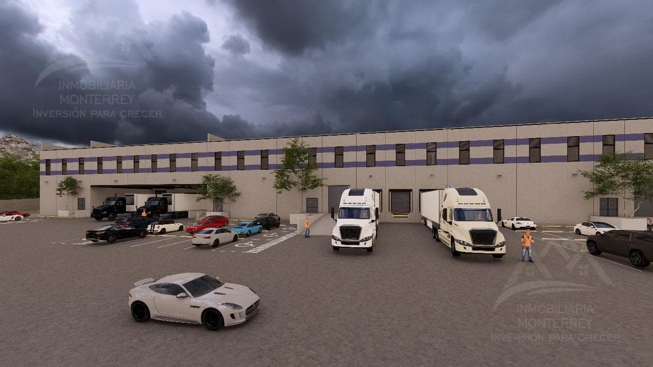 Bodega en renta de 14539 metros Parque industrial Pesqueria Nuevo León. - 1