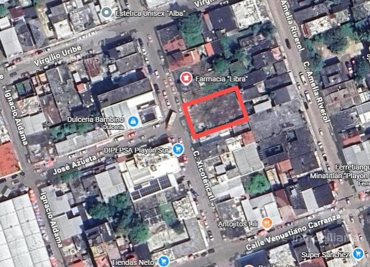 Terreno en Venta en C. Xicoténcatl, Col. Playón Sur, Minatitlán, Ver. - 1