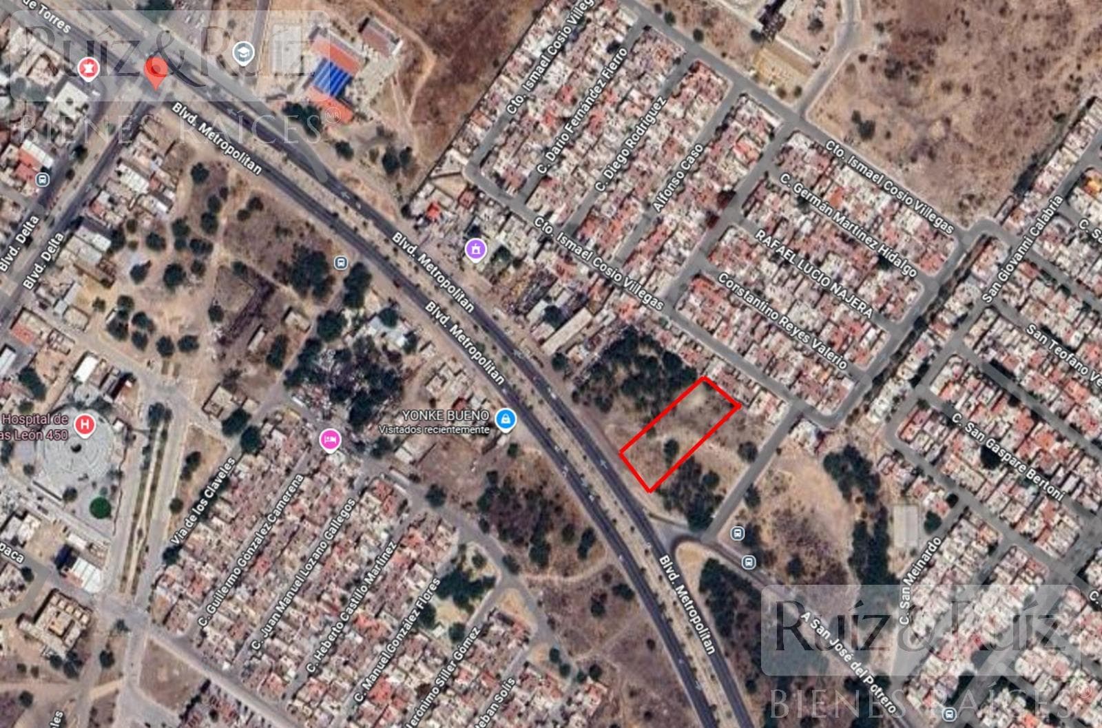 Terreno en venta, sobre Eje Metropolitano, a la altura de Blvd. Delta. - 1