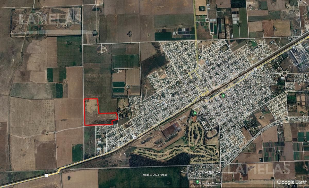 Campo 334Ha sobre ruta 33, Pérez, departamento Rosario. Apto desarrollo - 1