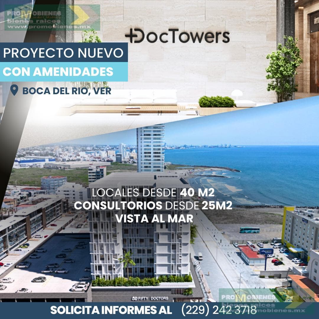 CONSULTORIOS MEDICOS EN PREVENTA EN BOCA DEL RIO, VER - 1