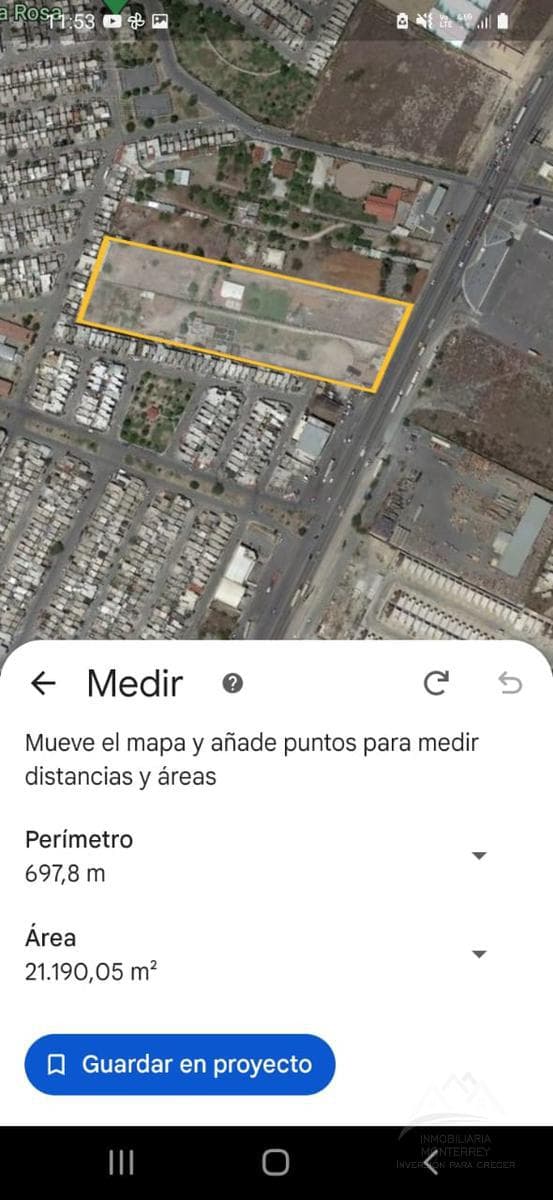 Terreno en venta de 21190 metros Industrial frente a carretera el mezquital Apodaca Nuevo león. - 1